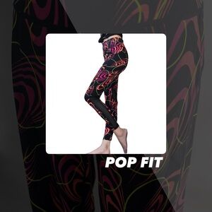 EUC POP Fit Swirl Print Leggings